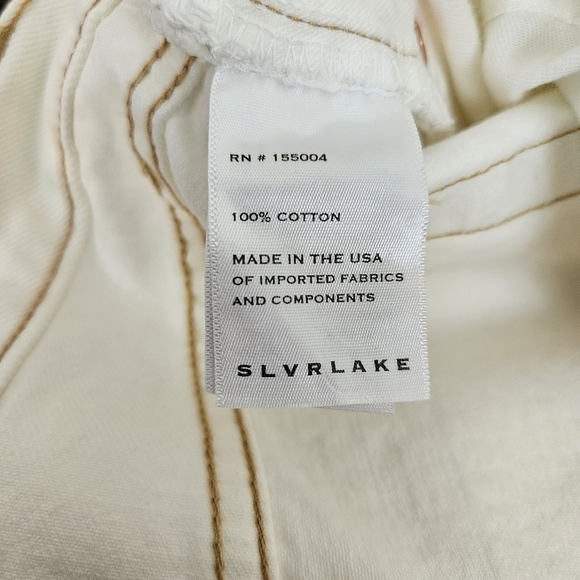 SLVRLAKE London Relaxed Fit High Waist Denim Bermuda Shorts Size 29 NWT … - Picture 8 of 9